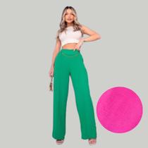 Calça Pantalona Feminina Tecido Duna Tamanho GG - Senhoritas Calça Pantalona Feminina Tecido Duna Tamanho GG - Senhoritas