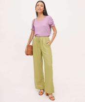 Calça Pantalona Feminina Textura Marisa-76002 Calça Pantalona Feminina Textura Marisa-76002