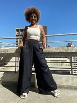 Calça Pantalona Índia Preta Calça Pantalona Índia Preta