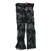 Calça Pantalona - Lese Lycra Preta Borboletas