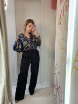 Calca pantalona linho