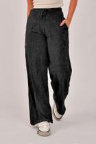 Calça Pantalona Marmorizada Preta - Estonada