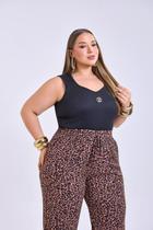 Calça pantalona onça Tecido leve e Confortável Calça pantalona onça Tecido leve e Confortável