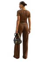 Calça Pantalona Perfect Way Mv 644126 G Cacau Calça Pantalona Perfect Way Mv 644126 G Cacau