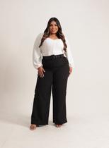 Calça Pantalona Plus c/ Cinto Luana Calça Pantalona Plus c/ Cinto Luana