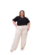 Calça Pantalona Plus Size Confortavel e Elegante Calça Pantalona Plus Size Confortavel e Elegante