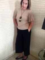 Calça Pantalona preta Calça Pantalona preta