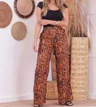 Calça pantalona safari