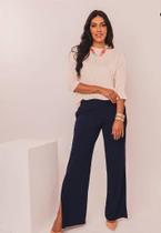 Calça Pantalona Sendai - Tamanho Único até 42 - Cor Preto Calça Pantalona Sendai - Tamanho Único até 42 - Cor Preto