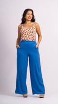 Calça pantalona twill