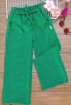 Calça pantalona verde infantil