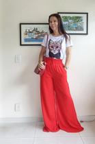 Calça Pantalona Vermelha - Smg