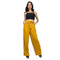 Calça Pantalona Viscolinho Nattier