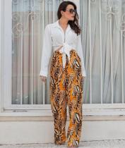 Calça pantalona viscose Calça pantalona viscose