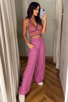 Calça pantalona Calça pantalona