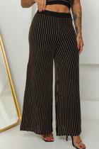 Calça PantalonaTricô Feminina Tendência