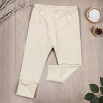 Calça para Bebê Em Suedine Algodão - Bege Champagne Suave