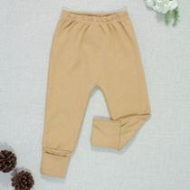 Calça para Bebê em Suedine Básico Bege Avelã Unissex