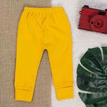 Calça para bebê suedine com pé reversível