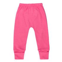 Calça para bebê suedine pink com pé reversível Calça para bebê suedine pink com pé reversível