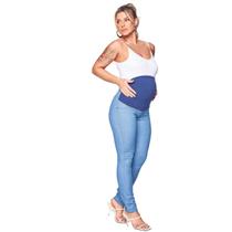 Calça Para Gestante Jeans Gravida Cos Confortável Skinny