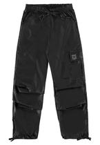 Calça Parachute em Microfibra Juvenil Gloss