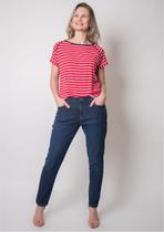 Calça Pau a Pique Skinny Jeans Escuro