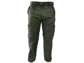 Calça Pesca Presa Viva Vira Bermuda Proteção Solar - Verde Militar Calça Pesca Presa Viva Vira Bermuda Proteção Solar - Verde Militar