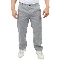 Calça Pied Poule Masculina - Calça Cozinheiro Plus Size