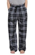 Calça Pijama Infantil Xadrez Cinza e Preto PATPAT Tamanho 13-14