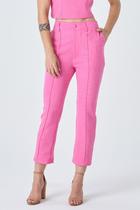 Calça PKS Alfaiataria Capri Rosa