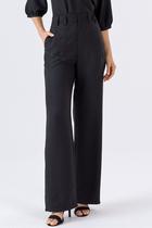 Calça PKS Alfaiataria Com Pespontos Preta Calça PKS Alfaiataria Com Pespontos Preta