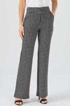 Calça PKS Alfaiataria Geométrica Preta Calça PKS Alfaiataria Geométrica Preta