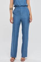 Calça PKS Alfaiataria Risca Azul Calça PKS Alfaiataria Risca Azul