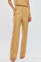 Calça PKS Alfaiataria Risca Bege