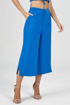 Calça PKS Pantacourt Azul Royal Calça PKS Pantacourt Azul Royal