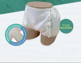 Calça Plástica Aberta Com Botões Adulto Calça Plástica Aberta Com Botões Adulto