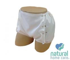 Calça Plástica com Botão Branca Natural Home Care