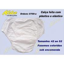 Calça Plastica Geriátrica Simples c Elástico Uso Adulto 2 unidades tam 52 - nilce