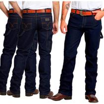 Calça Plus Jeans Original Tecido Algodão com Lycra Kit com 3