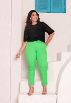 Calça Plus Size Barra Italiana Calça Plus Size Barra Italiana