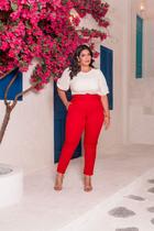 Calça Plus Size Barra Italiana
