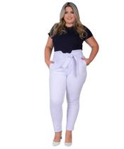 Calça Plus Size Cós Com Babado 48 ao 54 - Razon - 0019 - Razon Jeans