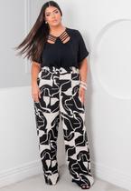 Calça Plus Size Estampada Calça Plus Size Estampada