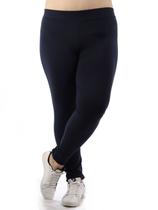 Calça Plus Size Feminina Legging Fitness Grossa Azul Marinho - ANISTIA