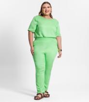 Calça Plus Size Feminina Secret Glam Verde Calça Plus Size Feminina Secret Glam Verde