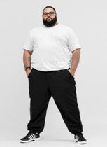 Calça PLUS SIZE G1 ao G4, masculina, flanelada com bolso. Uso casual e esportivo.
