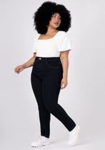 Calça Plus Size Jeans Feminina Skinny Lunender