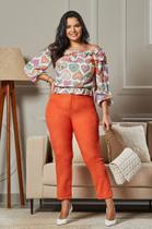 Calça Plus Size Laranja - Mari Savannah Calça Plus Size Laranja - Mari Savannah