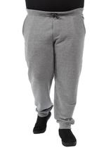 Calça Plus Size Masculina de Moletom Sem Felpa Mescla Clara Calça Plus Size Masculina de Moletom Sem Felpa Mescla Clara